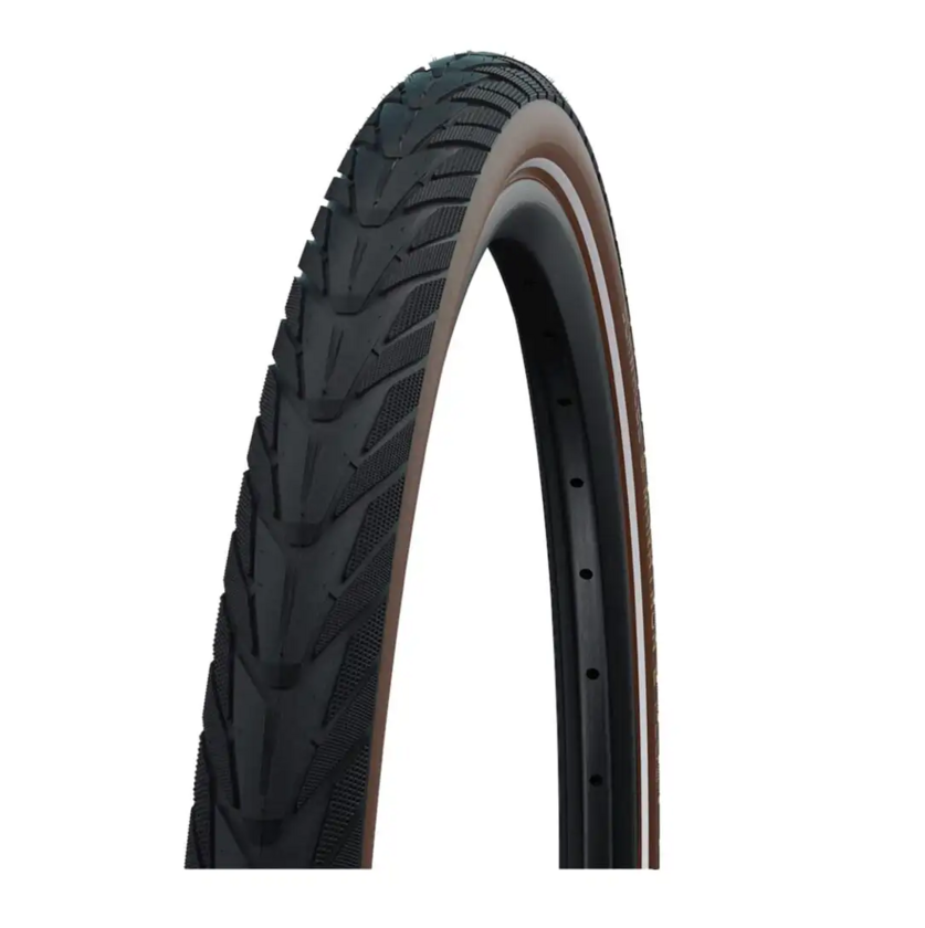 Opona rowerowa Schwalbe Energizer Plus 28 x 2.00 (50-622) Brązowy bok | Reflex