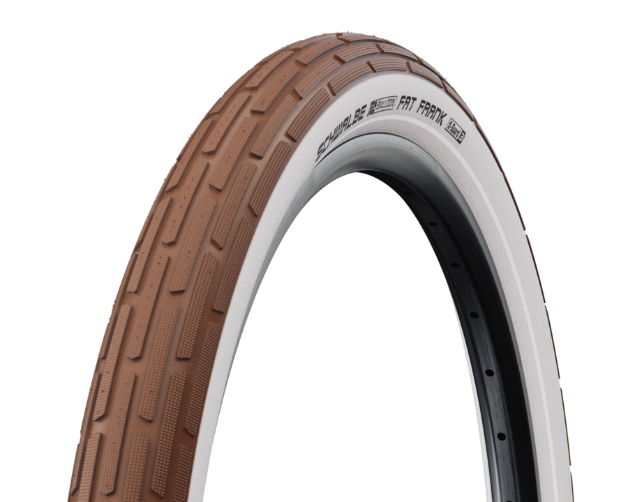 Opona rowerowa Schwalbe Fat Frank 28 x 2.00" (50-622) Brązowa - Biały Bok | Reflex