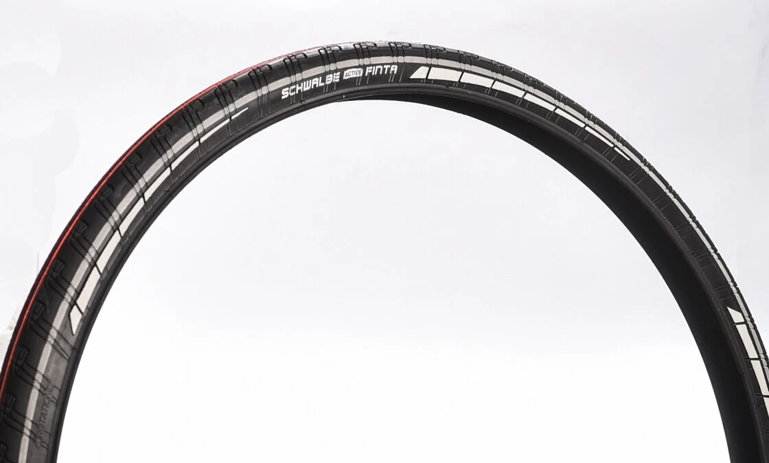 Opona rowerowa Schwalbe Finta Gazelle Czerwone pasy