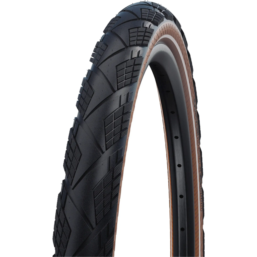 Opona rowerowa Schwalbe Marathon Efficiency 28 x 2.15 (55-622) Brązowy bok Zwijana Reflex