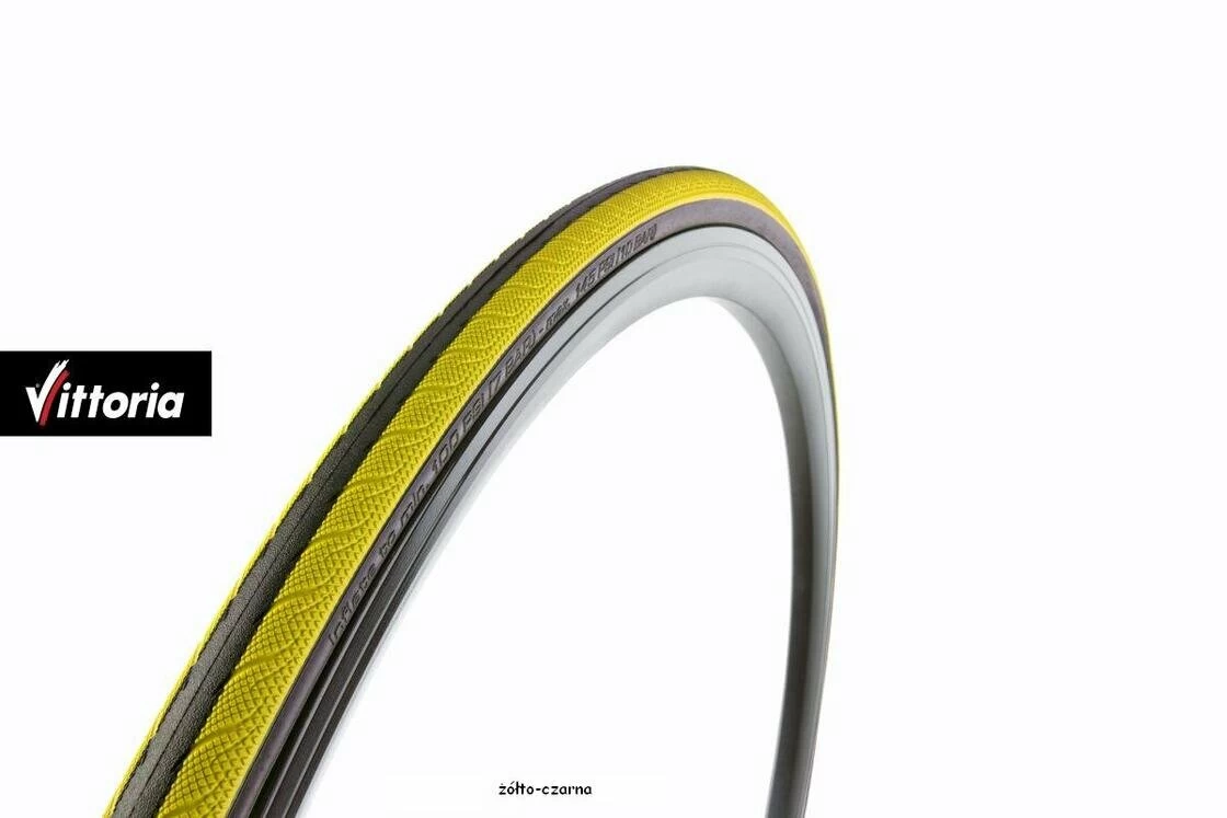 Opona rowerowa Vittoria Rubino 700x23 (23-622) pomarańczowo-czarna