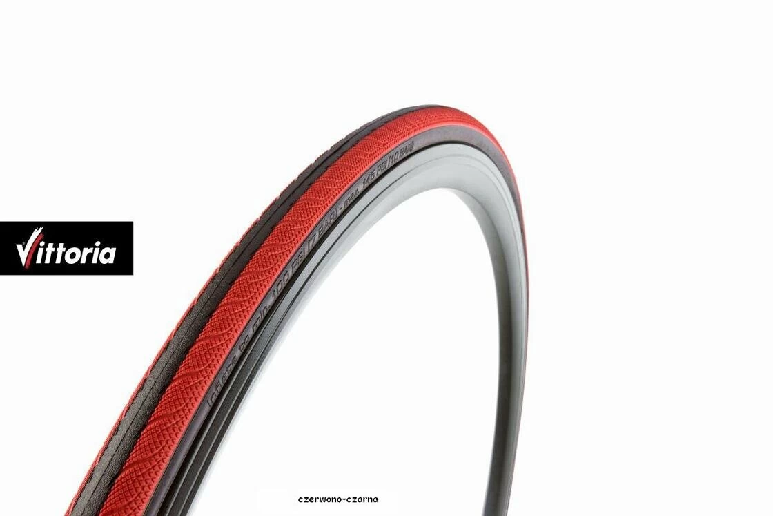Opona rowerowa Vittoria Rubino 700x23 (23-622) pomarańczowo-czarna