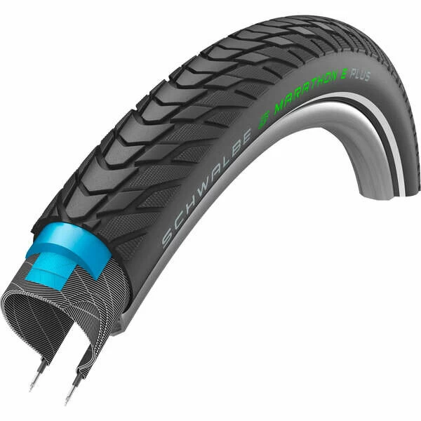 2x Schwalbe Marathon ALMOTION E25 Faltreifen - 28x1.5 / 40-622 / 700x38C, Reflex, Addix, Für E-Bike & Tour