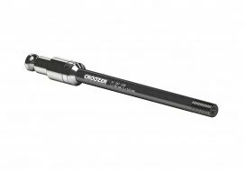 Oś Croozer do sztywnych osi rowerowych M12 x 1,00 mm Click&Crooz XL (dł. 20 mm, od 2016 roku), 161 mm z podkładką