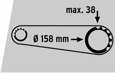Osłona łańcucha SKS CHAINBOARD 36-38 zębów
