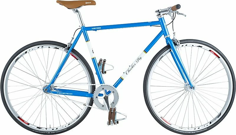 Ostre koło Checker Pig Singlespeed Classic Niebieski połysk 58
