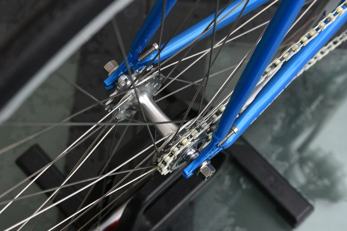 Ostre koło Checker Pig Singlespeed Classic Niebieski połysk 58