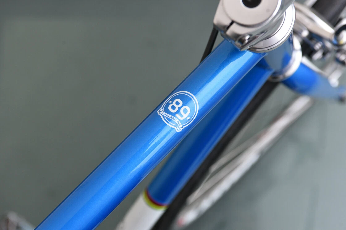 Ostre koło Checker Pig Singlespeed Classic Niebieski połysk 58