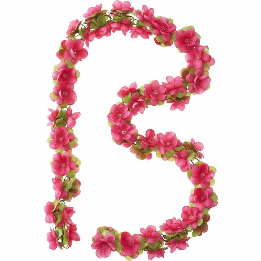 Ozdobny wianek Basil Flower / 170 cm, 3 kolory Kolor: różowy