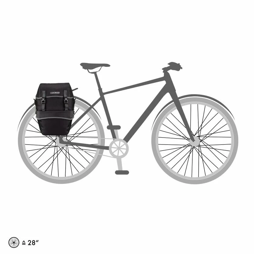 Para sakw rowerowych Ortlieb Bike-Packer Plus QL2.1 42L Granite Black
