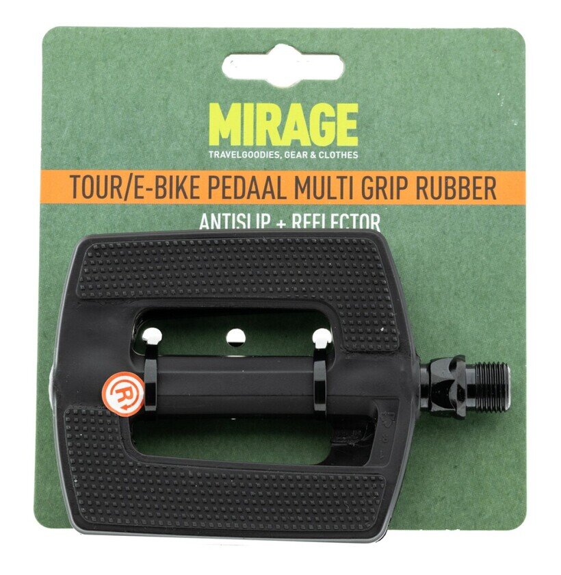Pedały rowerowe Mirage Tour/E-bike Multigrip z powierzchnią antypoślizgową
