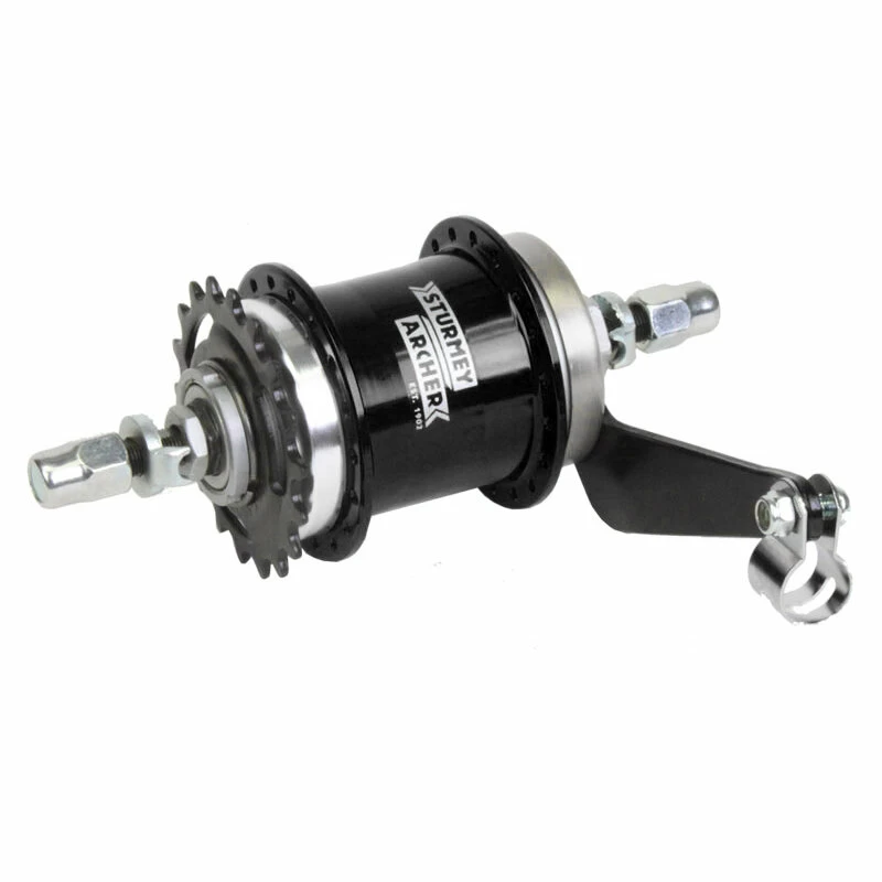 Piasta biegowa Sturmey Archer S2 Duomatic Wolnobieg - srebrna