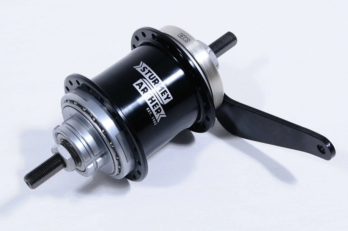 Piasta biegowa Sturmey Archer S2 Duomatic Wolnobieg - srebrna