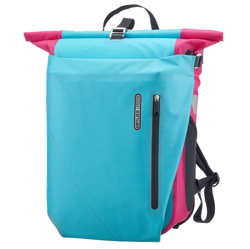 Plecak i sakwa rowerowa Ortlieb Vario Cyber Blue/Pink 26 l 
