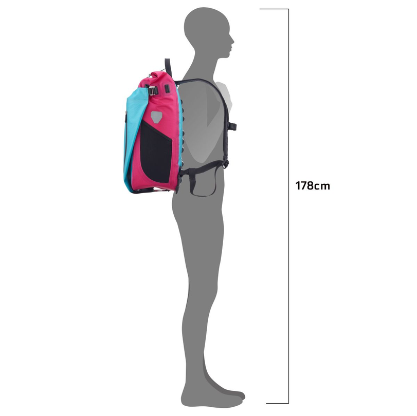 Plecak i sakwa rowerowa Ortlieb Vario Cyber Blue/Pink 26 l 