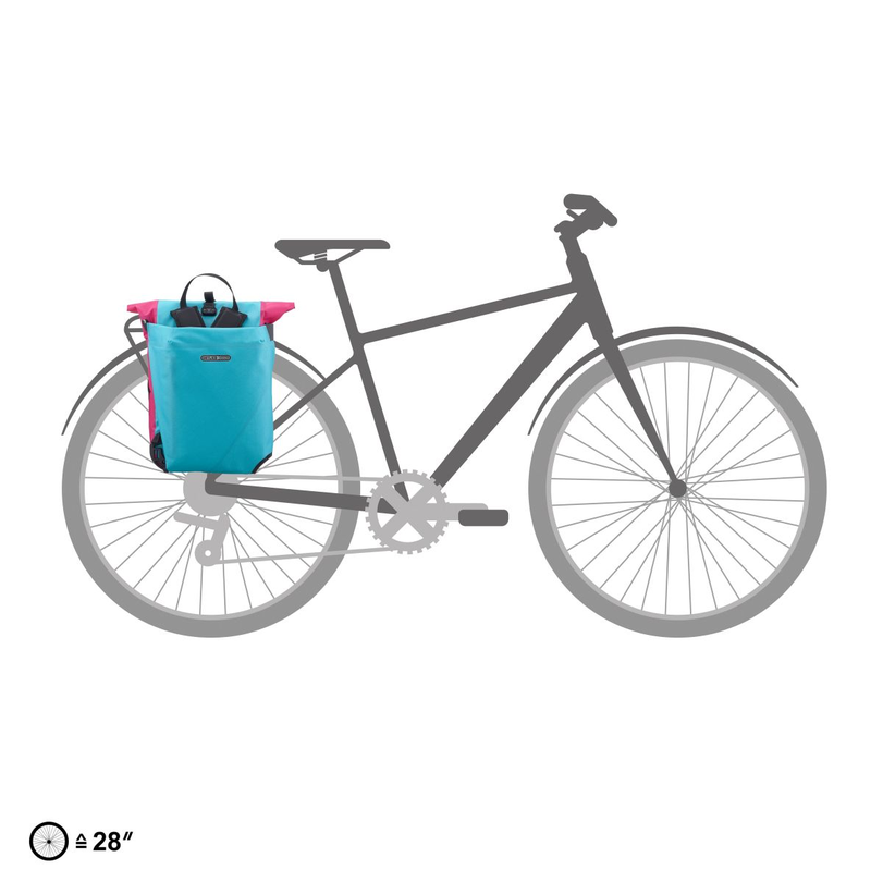 Plecak i sakwa rowerowa Ortlieb Vario Cyber Blue/Pink 26 l 