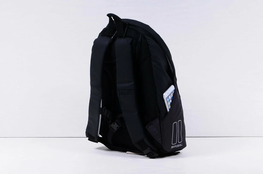 Plecak z możliwością montażu na bagażniku rowerowym Basil B-Safe Graphite Black (czarny) 13L