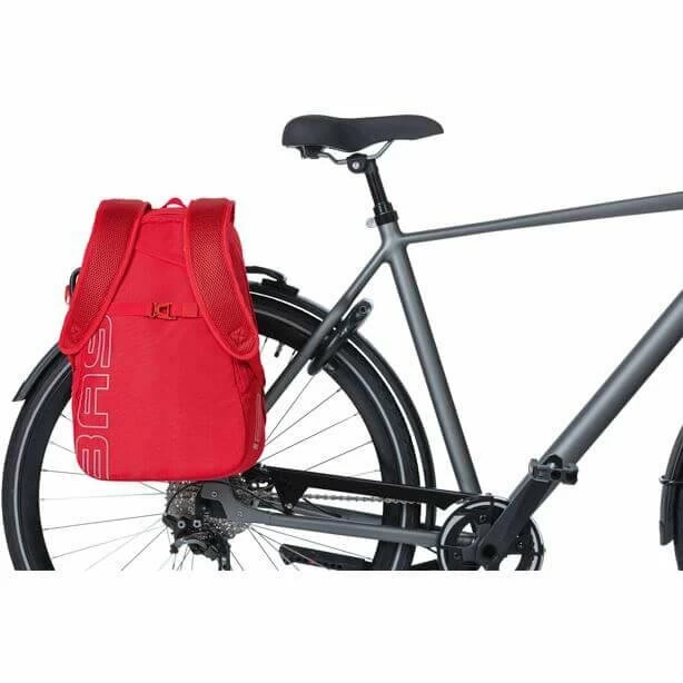 Plecak z możliwością montażu na bagażniku rowerowym Basil Flex Signal Red