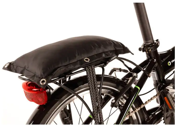 Poduszka na bagażnik rowerowy Niet Verkeerd Eco Black Shape