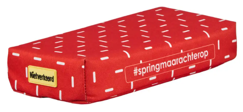 Poduszka na bagażnik rowerowy Niet Verkeerd Eco Mystery Stripes