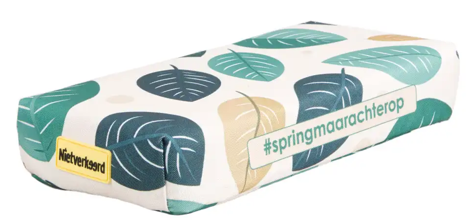 Poduszka na bagażnik rowerowy Niet Verkeerd Eco Vegan Print