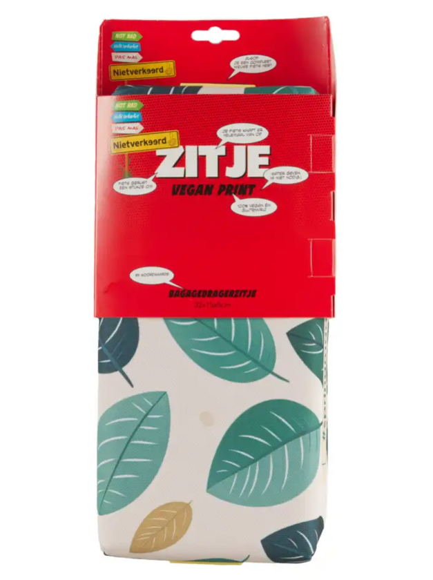 Poduszka na bagażnik rowerowy Niet Verkeerd Eco Vegan Print