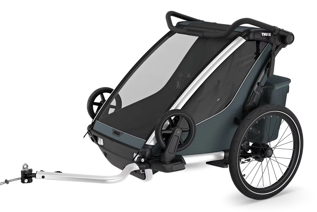 Podwójna przyczepka rowerowa dla dzieci Thule Chariot Cross 2 G3 Dark Slate