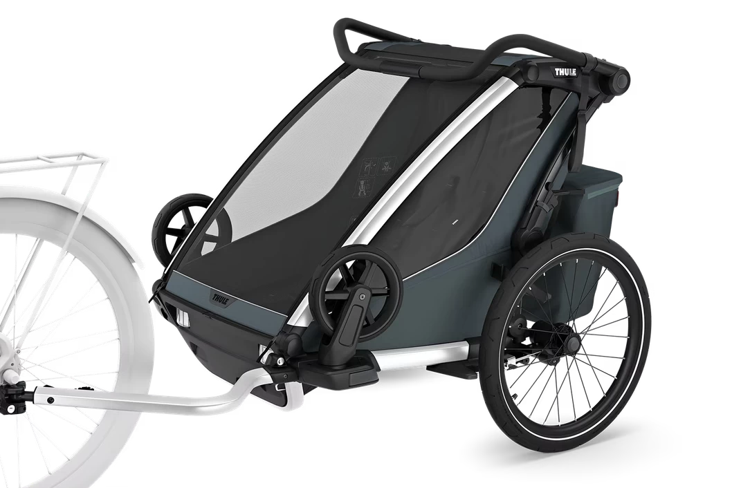 Podwójna przyczepka rowerowa dla dzieci Thule Chariot Cross 2 G3 Dark Slate