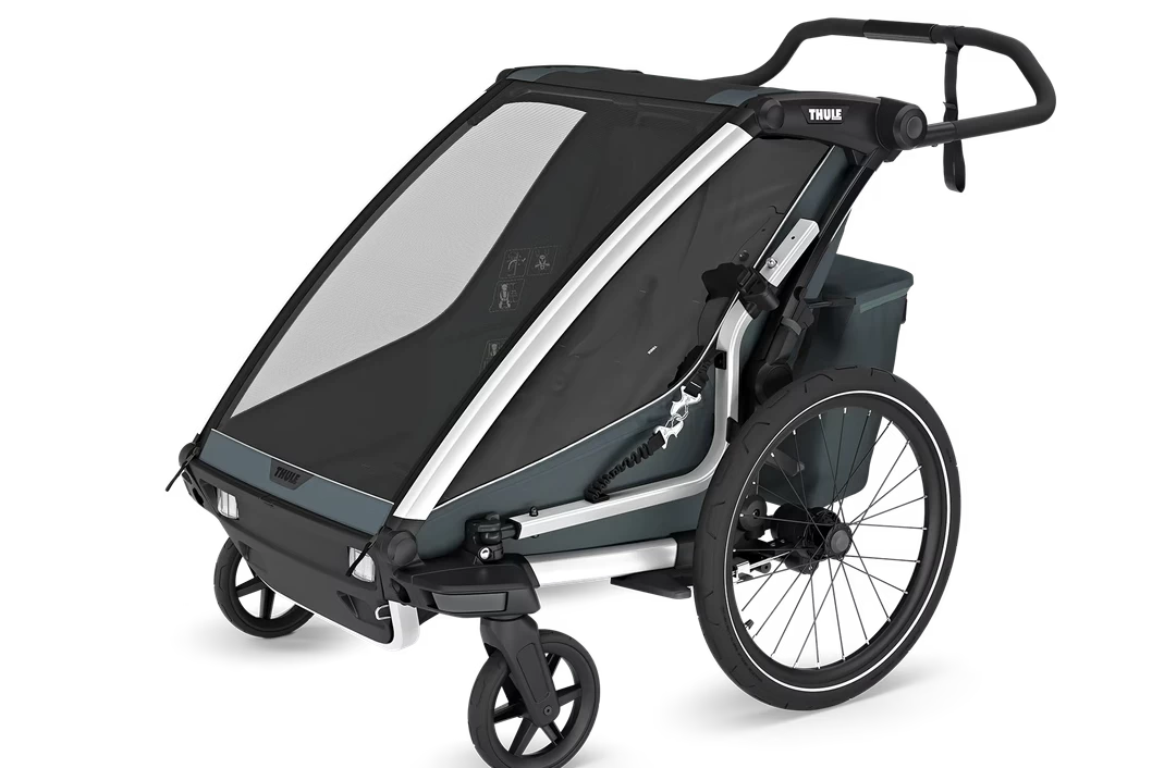 Podwójna przyczepka rowerowa dla dzieci Thule Chariot Cross 2 G3 Dark Slate