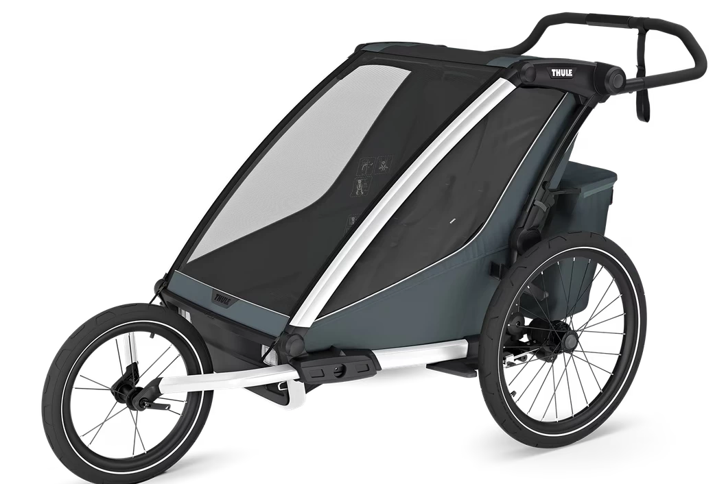 Podwójna przyczepka rowerowa dla dzieci Thule Chariot Cross 2 G3 Dark Slate