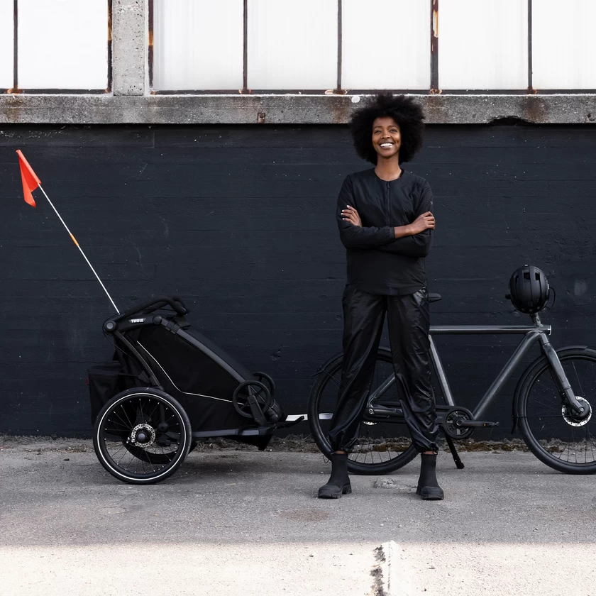 Podwójna przyczepka rowerowa Thule Chariot Sport 2 G3 Black