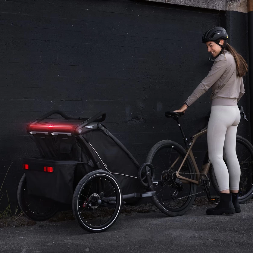 Podwójna przyczepka rowerowa Thule Chariot Sport 2 G3 Black