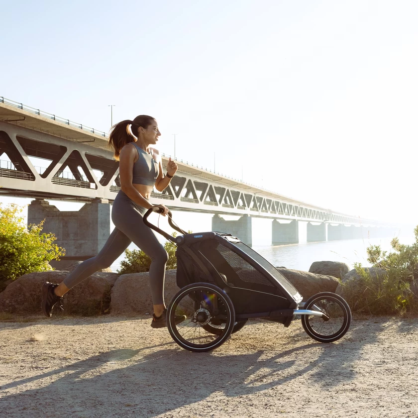 Podwójna przyczepka rowerowa Thule Chariot Sport 2 G3 Black