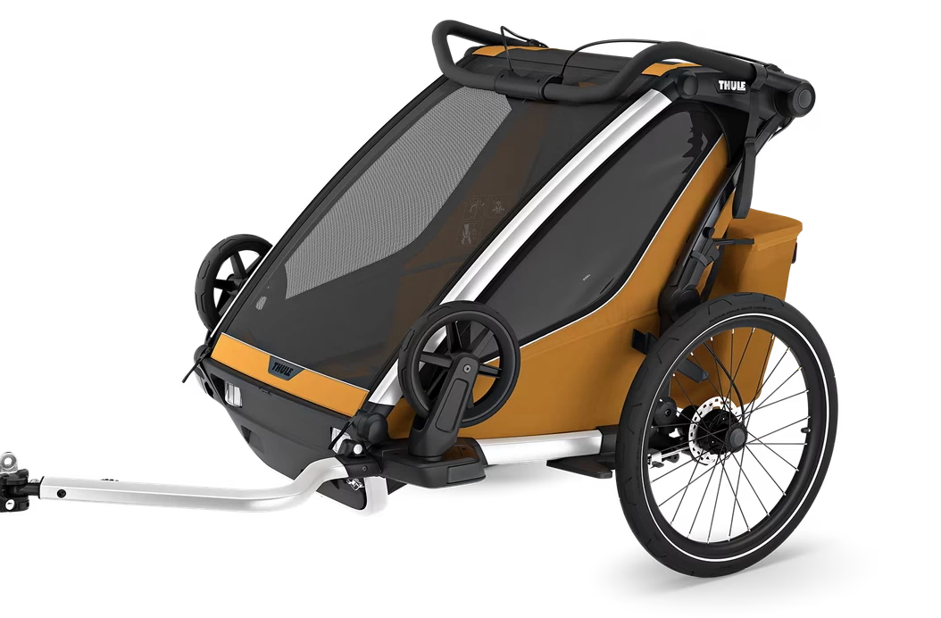 Podwójna przyczepka rowerowa Thule Chariot Sport 2 G3 Natural Gold