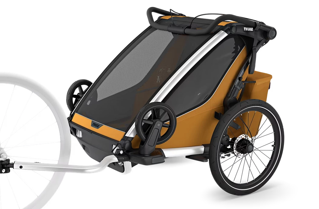 Podwójna przyczepka rowerowa Thule Chariot Sport 2 G3 Natural Gold