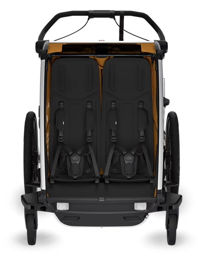 Podwójna przyczepka rowerowa Thule Chariot Sport 2 G3 Natural Gold