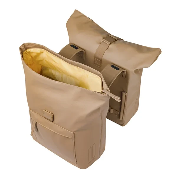 Podwójna sakwa rowerowa Basil Brooklyn 41L Sand