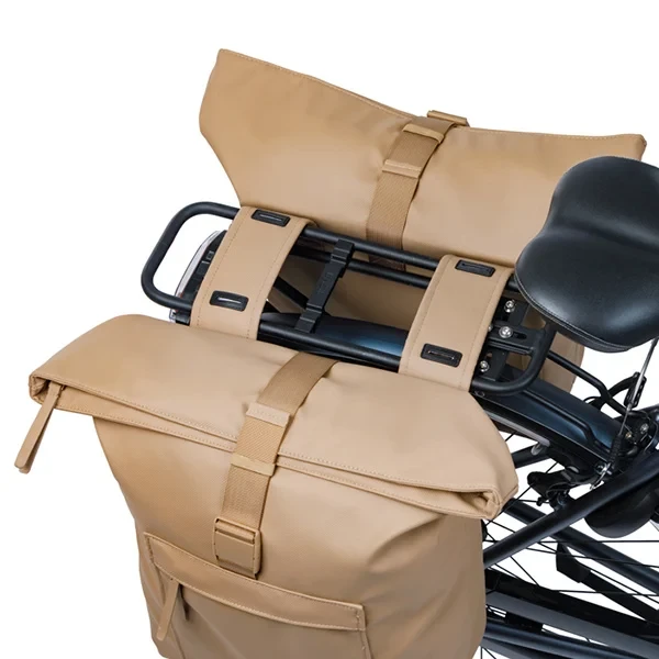 Podwójna sakwa rowerowa Basil Brooklyn 41L Sand