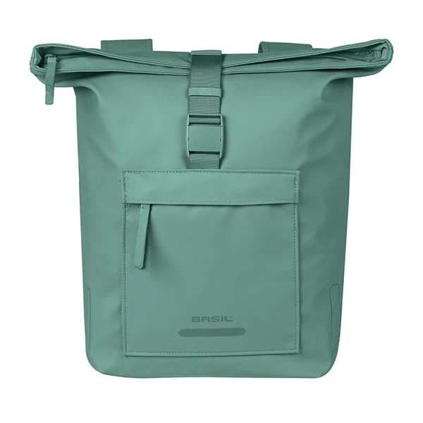 Podwójna sakwa rowerowa Basil Brooklyn 41L Silvergreen