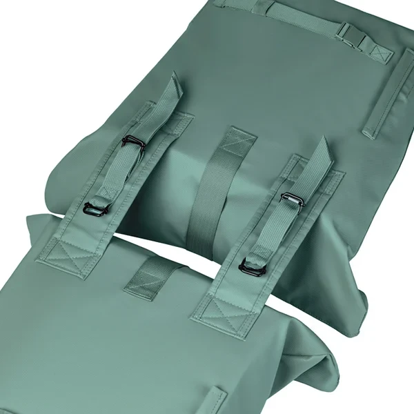 Podwójna sakwa rowerowa Basil Brooklyn 41L Silvergreen