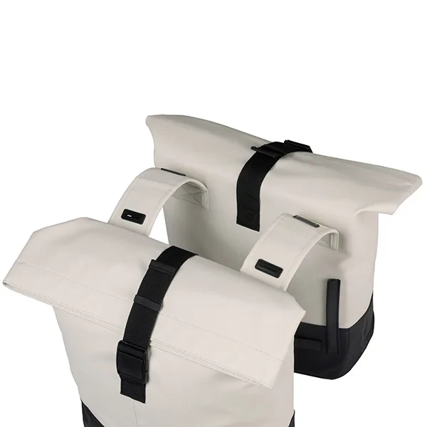 Podwójna sakwa rowerowa Basil Cove 28-32L Off White / Black