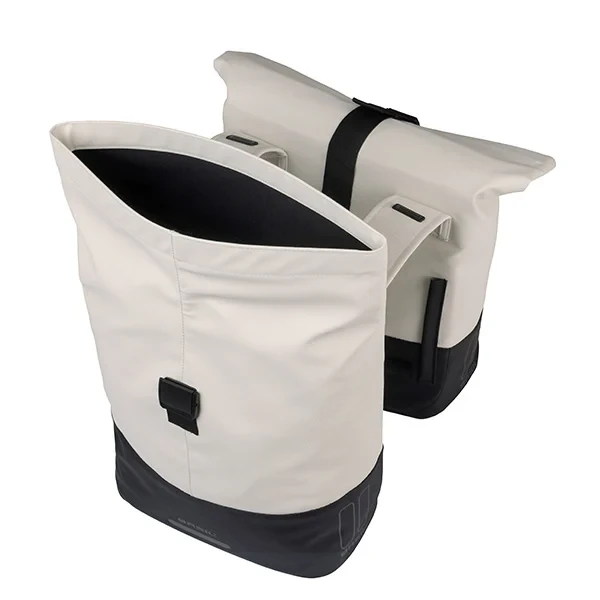 Podwójna sakwa rowerowa Basil Cove 28-32L Off White / Black
