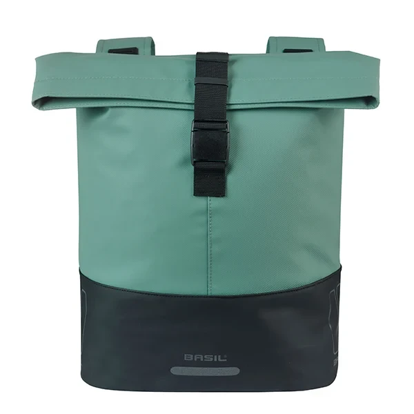 Podwójna sakwa rowerowa Basil Cove 28-32L Silvergreen / Black