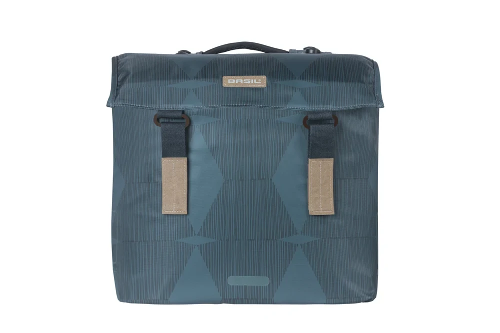 Podwójna sakwa rowerowa Basil Elegance 40-49L MIK 2.0 Estate Blue