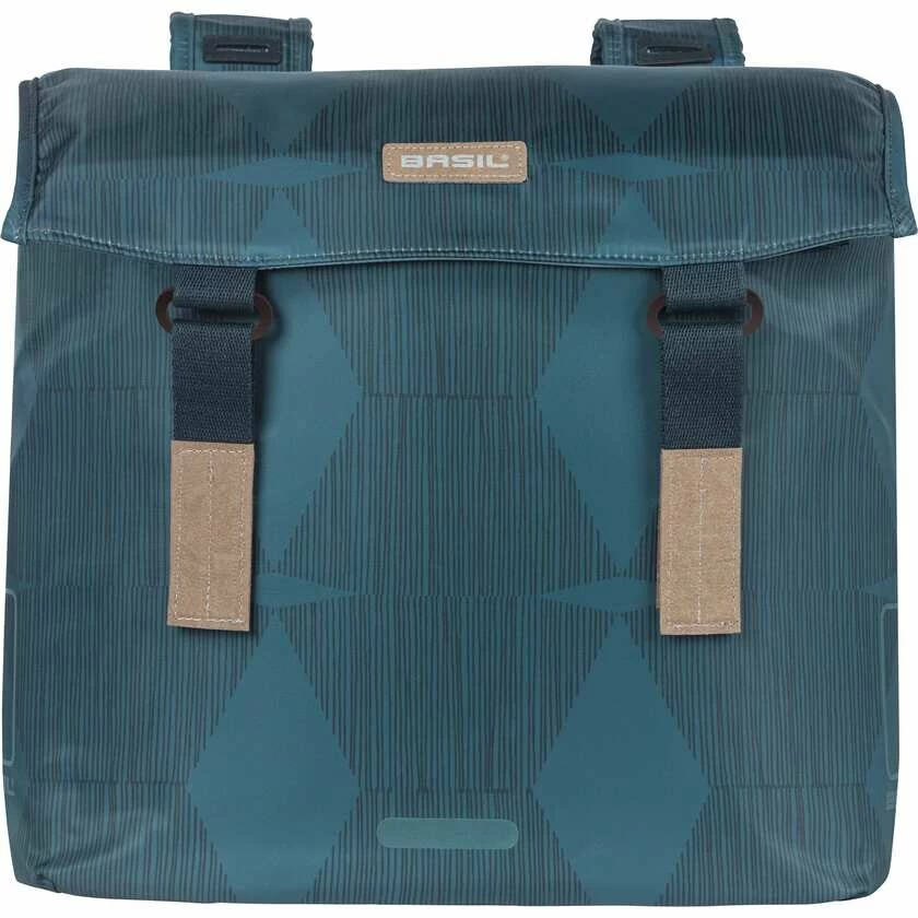 Podwójna sakwa rowerowa Basil Elegance 40L Niebieski - Estate Blue