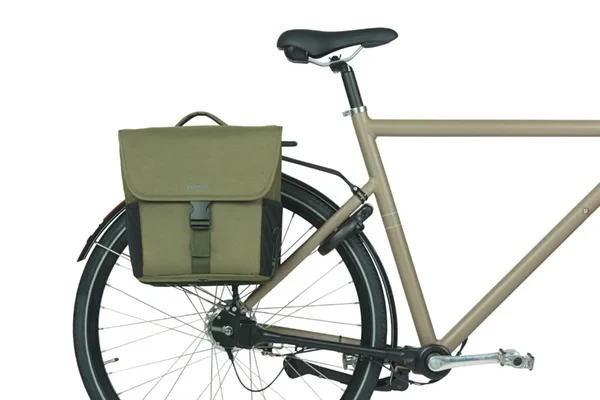 Podwójna sakwa rowerowa Basil Go 32L MIK 2.0 zielona