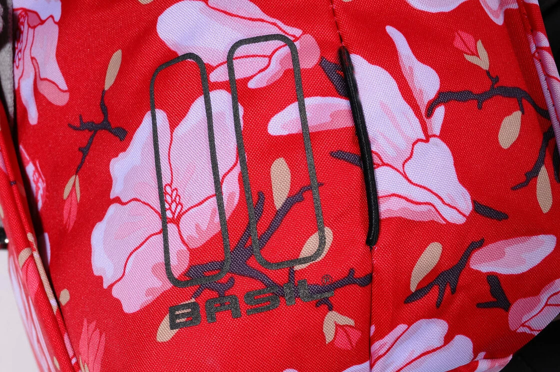 Podwójna sakwa rowerowa Basil Magnolia Double Bag Poppy red