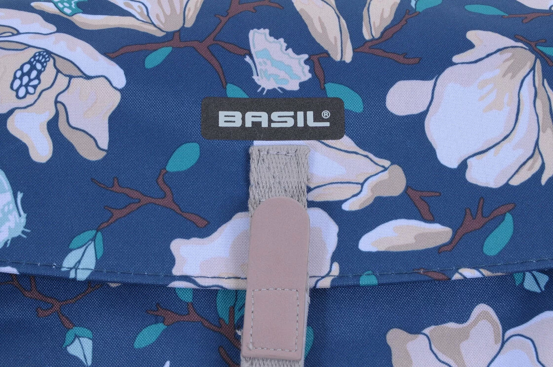 Podwójna sakwa rowerowa Basil Magnolia Double Bag Teal blue