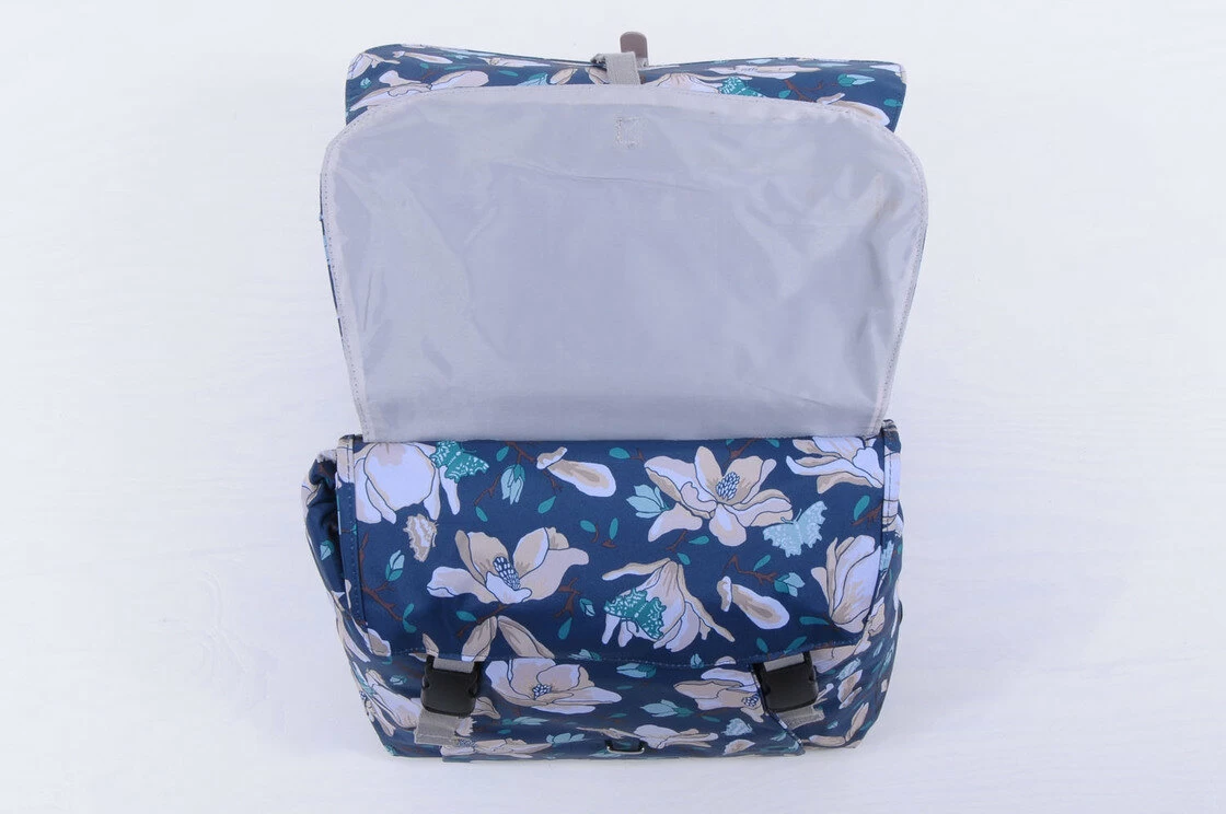 Podwójna sakwa rowerowa Basil Magnolia Double Bag Teal blue