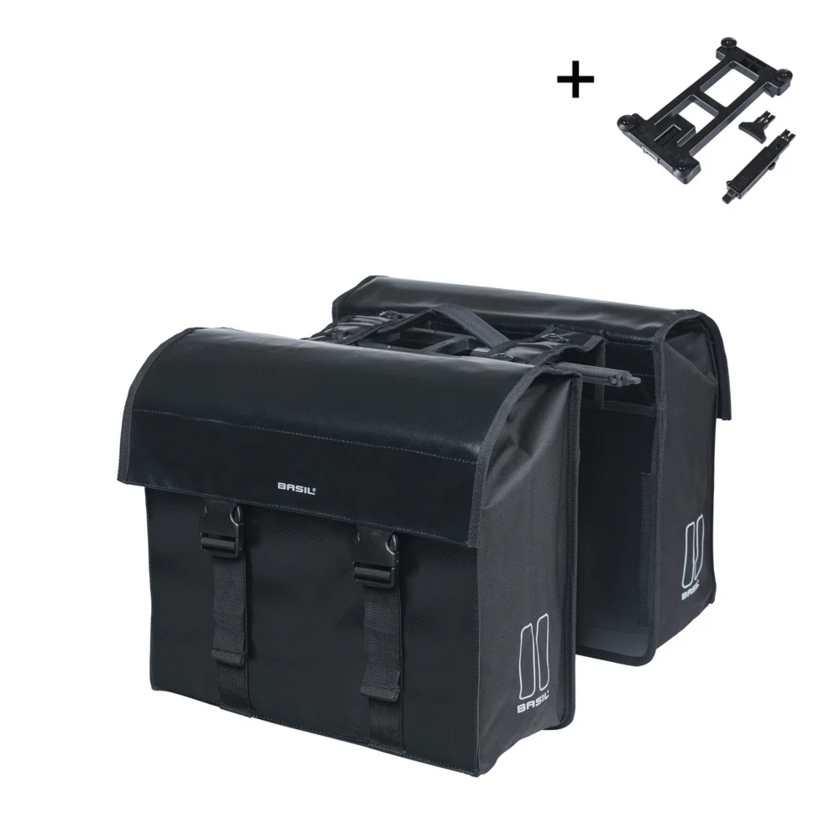 Podwójna sakwa rowerowa Basil Urban Load 48-53L MIK 2.0
